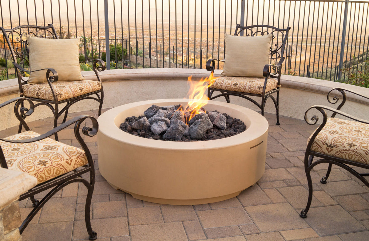 American Fyre Designs Louvre 48" Round GFRC Fire Pit