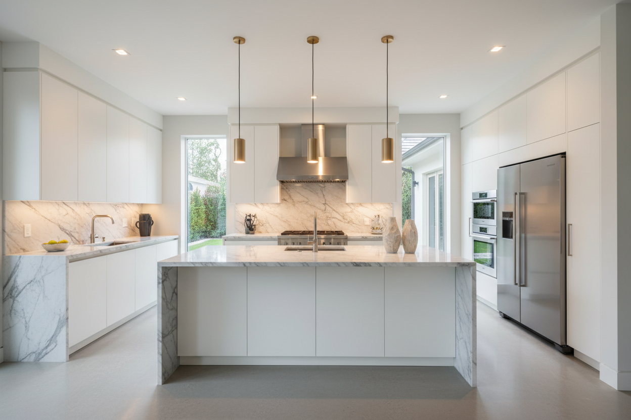 contemporary high end kitchen